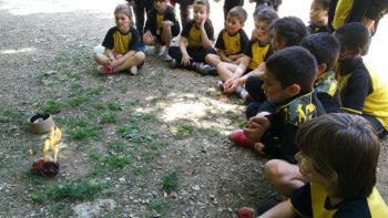 Visita a les Coves Prehistòriques del Toll, Moià. 1r de primària.
