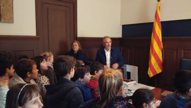 Audició de l’alcalde de Granollers als alumnes de 3r de Primària.
